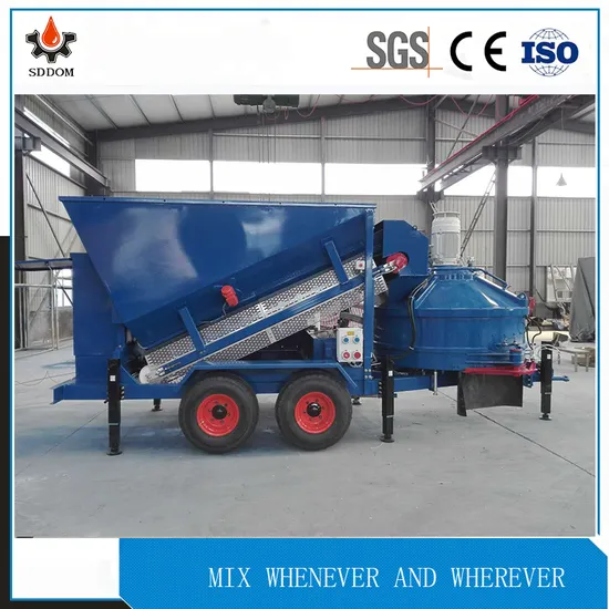 Construction Machinery Mobile Concrete Batch Plant for Precast Concrete Products