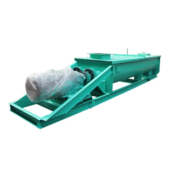Sj Double Shaft Dust Humidification Mixer Crusher and Double Shaft Mixer