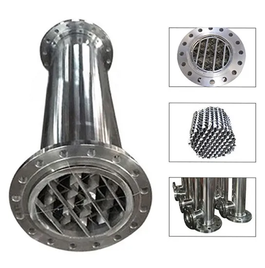 Stainless Steel Customized Corrosion Resistant Pipeline Static Mixer with Spiral Screw