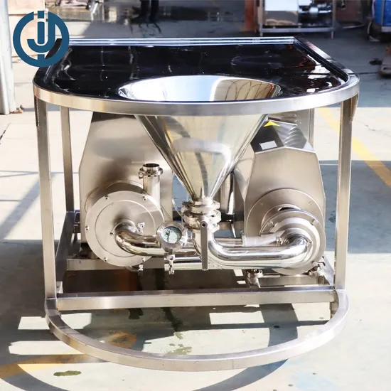 Stainless Steel Sanitary High Shear High Capacity High Speed Mixer with Platform with Energy-Saving