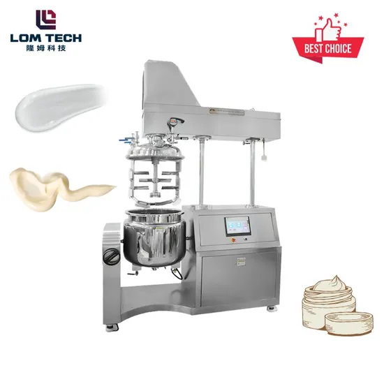 Lom High Productivity Paste Liquid Foundation Ointment Making Machinery Vacuum Homogenizer Mixer Machine