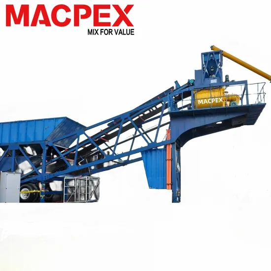 25m3 35m3 Trailer Type Concrete Batching Plant