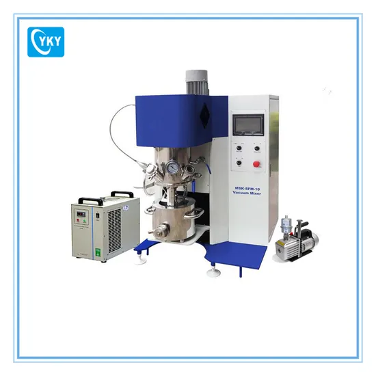 5 Liter Tri-Shaft Planetary Vacuum Mixer with Vacuum Pump and Water Chiller