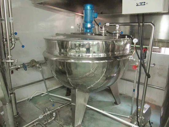 Steam Heating Jackete Kettle with Mixer and Paddle