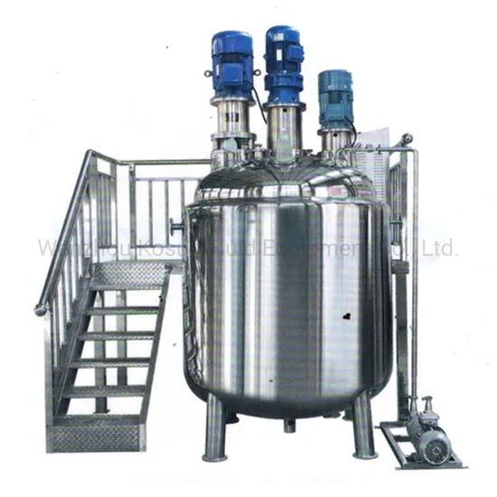 Industrial Explosion Proof Vacuum Homo Heater Blending 5 Ton Mixer Tank