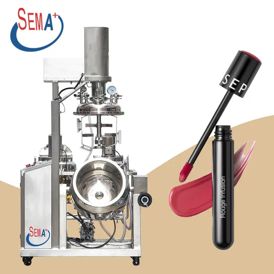 Body Lotion Mixing Equipments Vacuum Homogenizer Emulsifier Mixer 30-50 Liter Laboratory Homogenizer Cream Making Machine