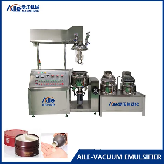 Skin Care Gel Advanced Vacuum Mixing Equipment Bubblefree Vacuum Emulsification Pot