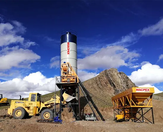Hzs35 Concrete Batching Plant with Full Automation Control System