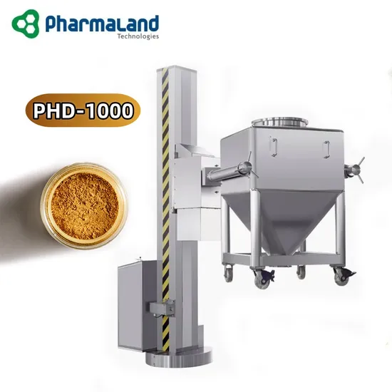 Phd-1000 Pharmaland Heavy-Duty Powder Mixing Machine for Food, Chemical, and Cosmetic Industries Manufacturer
