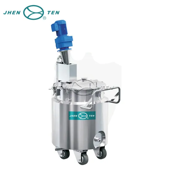 Stainless Steel Mobile Agitator Tank Homogenizing Blending Tank for Cosmetic