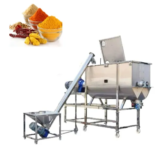 500kg Helical Ribbon Spice Stainless Steel Z Arm Chili Powder Dried Blender and Electric Machine Portable Industrial Mixer