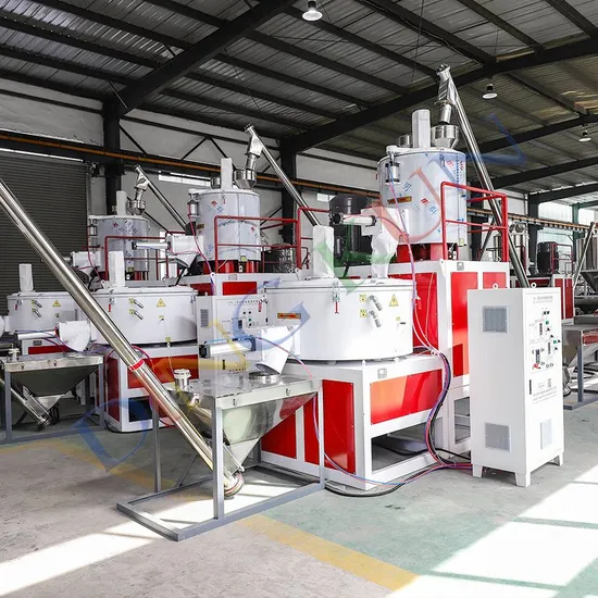 High Speed Hot & Cooling PVC Plastic Mixing Machine / Mixer