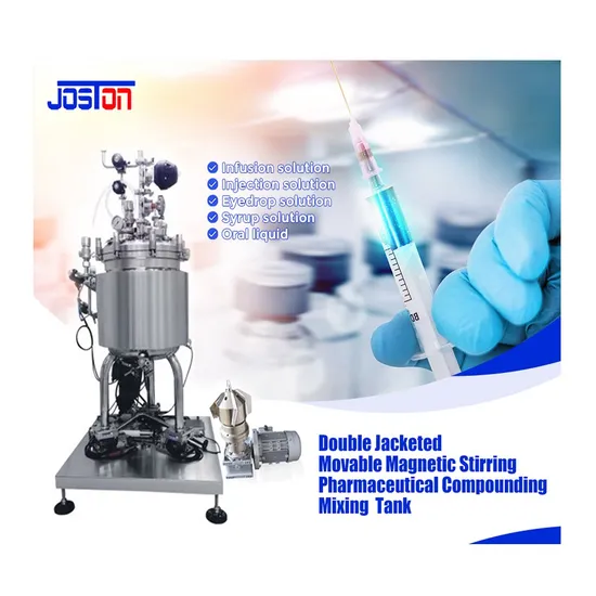Joston Bottom Magnetic Mixing Tank 304 316L 1000 Liter High Efficient Movable Bottom Magnetic Mixing Tank