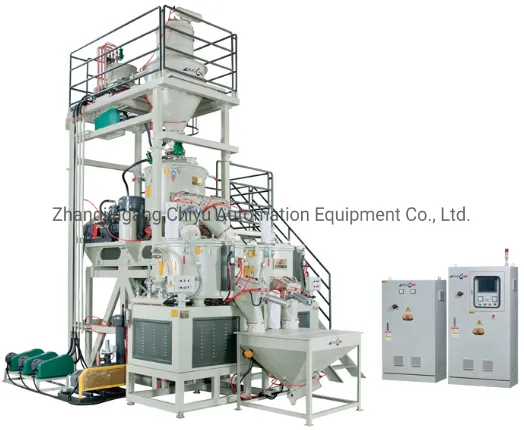 Powder Mixer Mixing Machines Plastic Machine Chemical Mixer Automatic Feeding Dosing Mixing Conveying System Plastic Machine Extruder Machine Plastic Industry