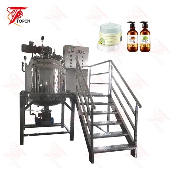 Cosmetic Cream Lotion Ketchup Vacuum Homogenizing Emulsifying Machine