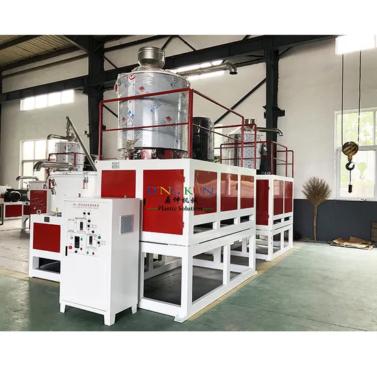 PVC High-Speed Mixer System Hot and Cool Mixers for Plastic Powder and Pigment