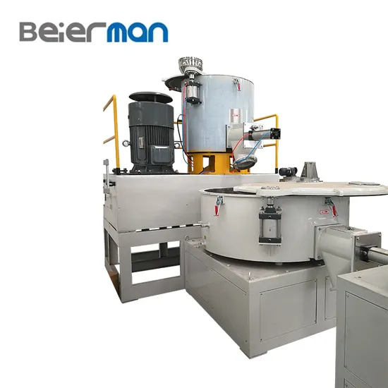 PVC UPVC Pipe/Profile/Sheet Raw Material Powder 800/2000L Model Hot and Cold Mixing Machine Self-Friction/Oil/Electrical Heating
