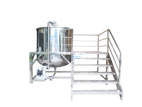 Single Layer Pneumatic Mixing Tank with Agitator Perfume Fragrance Mixer Tank Cosmetic Mixing Machine