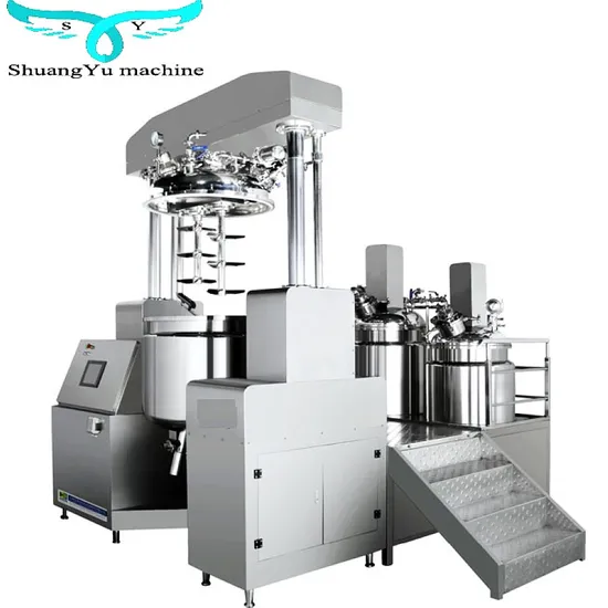 Cosmetic Firming Lotion Making Machine Vacuum Emulsifier Mixing Equipment