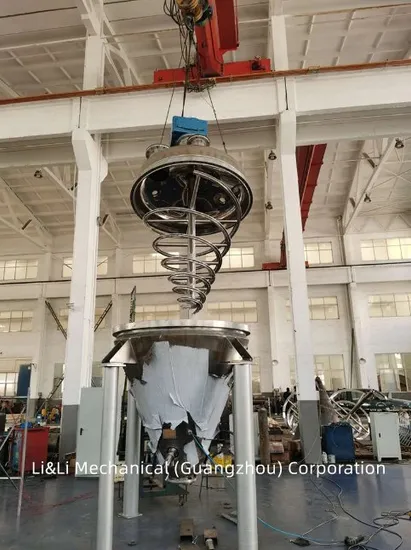50-30000 Liter Single or Double Screw Cone Powder Blender