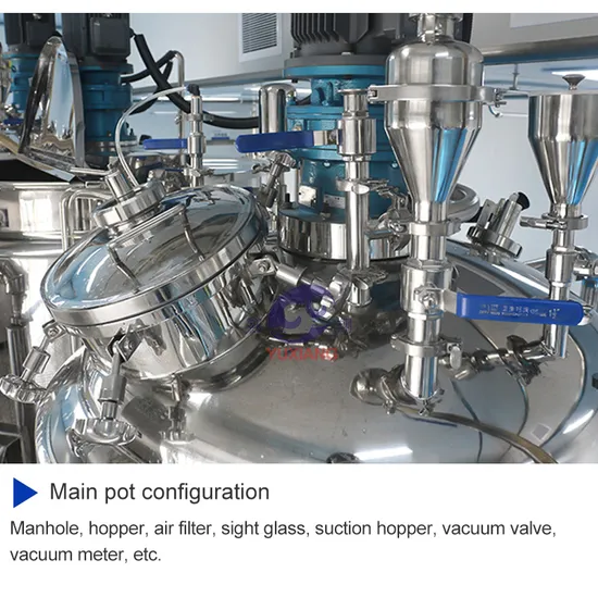 China Vacuum Homogenizer Emulsion Mixing Machine for Making Cosmetic