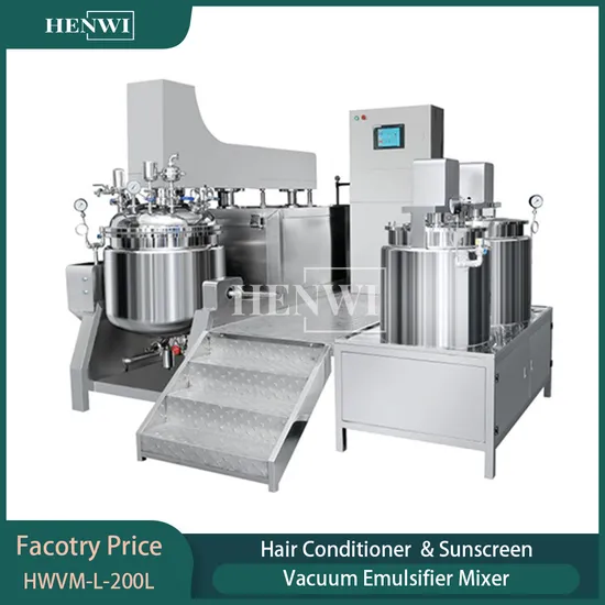 200L Homogenizing Mixing Tank Automatic Shampoo Detergent Liquid Machine for Cosmetic