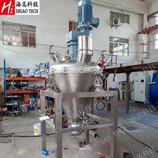 Vertical Double Spiral Cone Mixer with Heating Cooling Jacket
