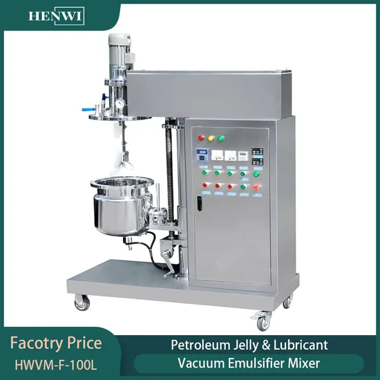 High Shear Cosmetic Cream Ointment Emulsifying Mixer Vacuum Body Lotion Hair Gel Removal Wax Facial Toner Making Machine Tank
