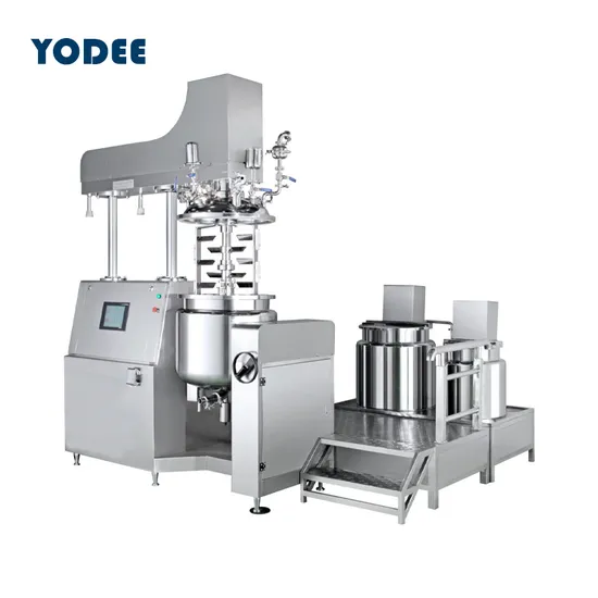 15L 25L 50L 100L 200lhigh Shear Mixing Homogenizer Cosmetic Cream Vacuum Emulsifying Mixer Tank