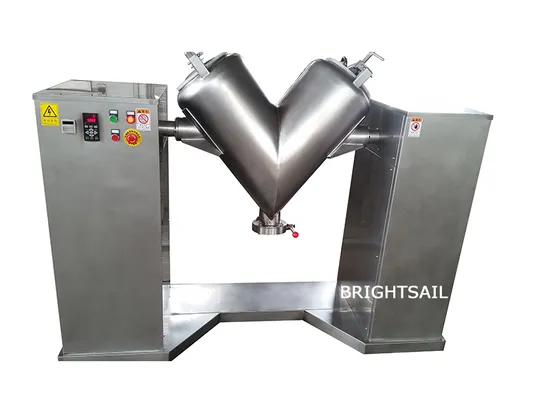 Brightsail V Type Blender Mixer Machine for Dry Powder or Granules Food Sugar Rice