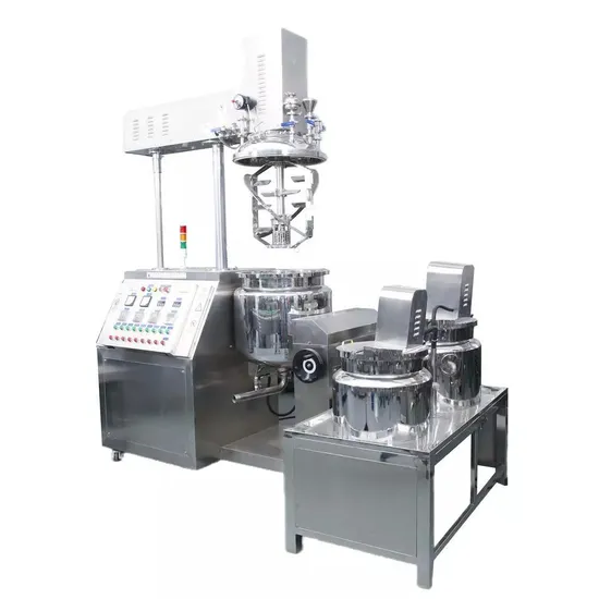 Agitator Kettle with Homogenizer Body Lotion Blending Mixing Tank