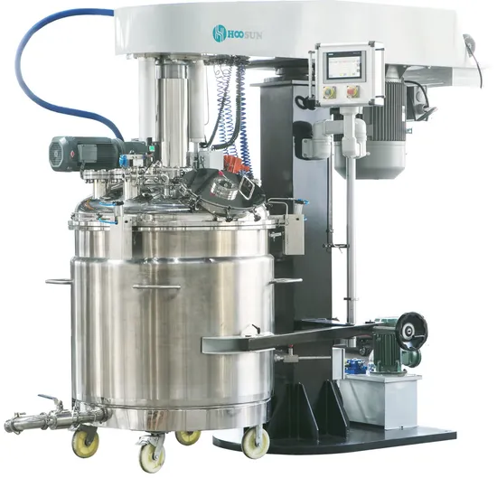 High Speed Vacuum Disperser for Chemical Liquid with Automatic Lifting and Heating