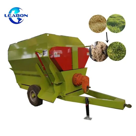 Grass Crushing Feed Mixer Wagon Horizontal with Motor 500kg Electric Diesel Horizontal Tmr Feed Mixer for Dairy Farm