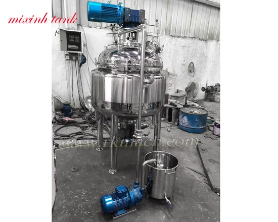 400liter High Shear Emulsifying Mixing Tank Vacuum Heating Tank