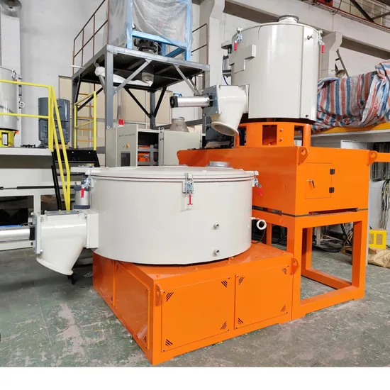 Vertical Cooling Mixer SRL-Z300/600 SRL-W800/2500 Plastic PVC Calcium Powder High Speed Mixer WPC Spc Flooring Turbo Mixer Coloring Mixer Drying Mixer