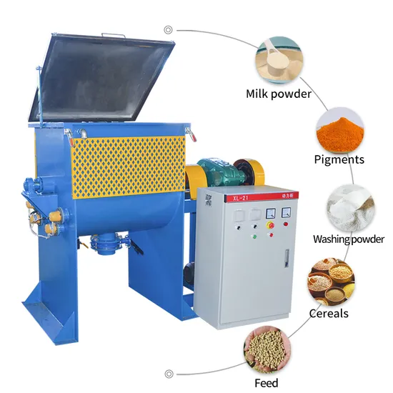 Custom Powder Ribbon Blending Machine Mixer Spraying Potting Soil Mixer