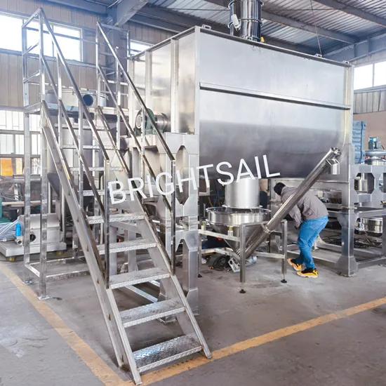 Food Milk Powder Ribbon Blender Green Tea Flour Mixing Machine