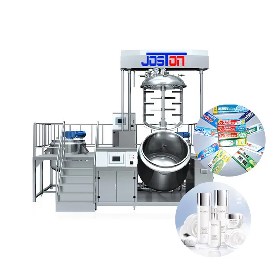 Hydraulic Lift Toothpaste Making Jar Cream Mixing Agitador Body Lotion Homogenizer Mixer Vacuum Cosmetic Emulsifying Machine