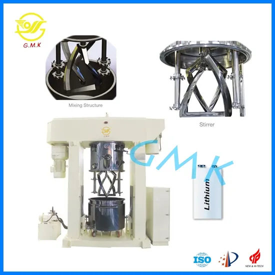 Li- Ion Battery LiFePO4 Polymer Slurry Mixng Machine