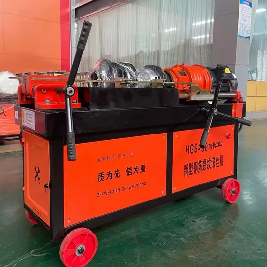 Precision Hgs-50 Automatic Rebar Threading Machine Bar Thread Rolling Machine for Builders