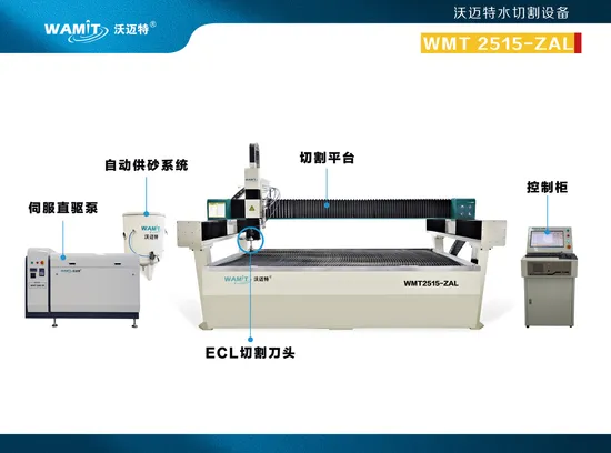 Low Cost Good Service 3 Axis 3000*1500mm 300mm Copper Carbon Steel Stainless Steel Water Jet Cutter
