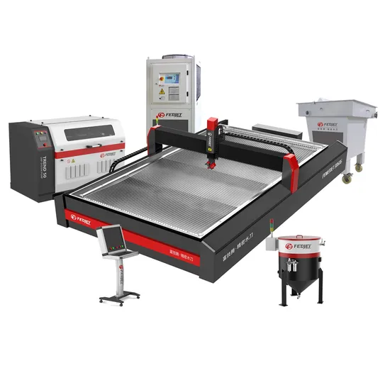 Fedjet Automatic High Precision 5 Axis CNC Water Jet Cutting Machine