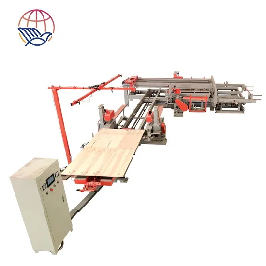 Plywood Double Edge Trimming Saw with Loader for Cutting 4 Edge of Plywood