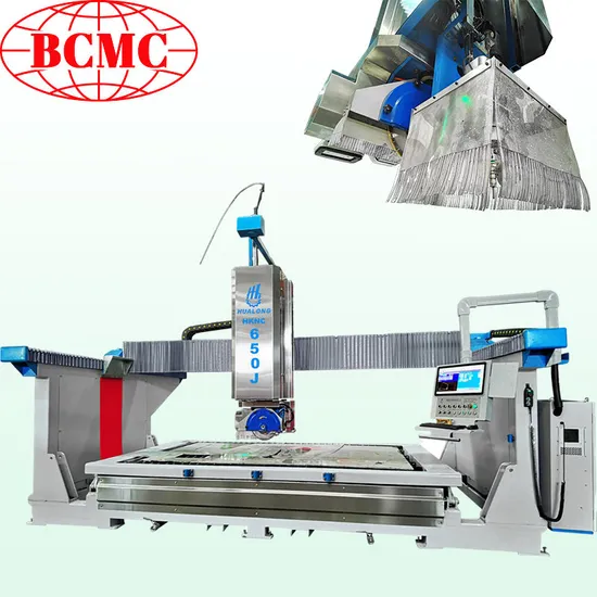 2025 Bcmc Bcnc-650j CNC Bridge Saw 5 Axis Interpolated Granite Processing Machine Stone Cutter Waterjet