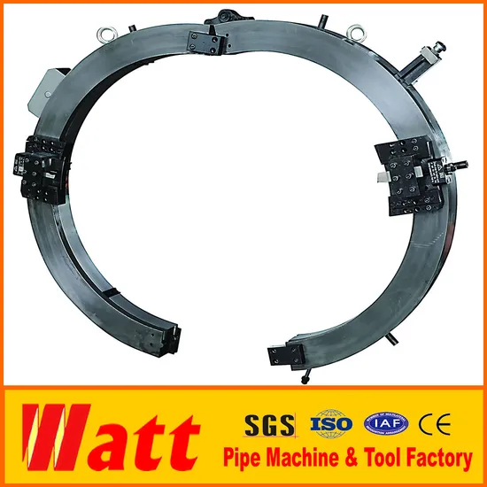 Od Mounted Pipe Cutting and Beveling Machine on Site Pipeline