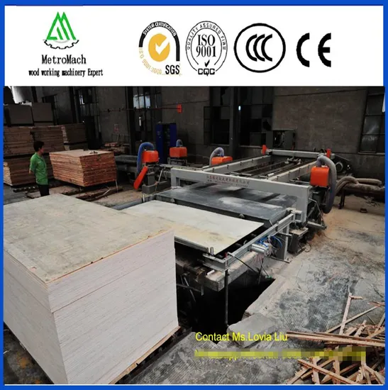 Automatic Double Sides Edge Trimming Saw for 1220X2440mm Plywood