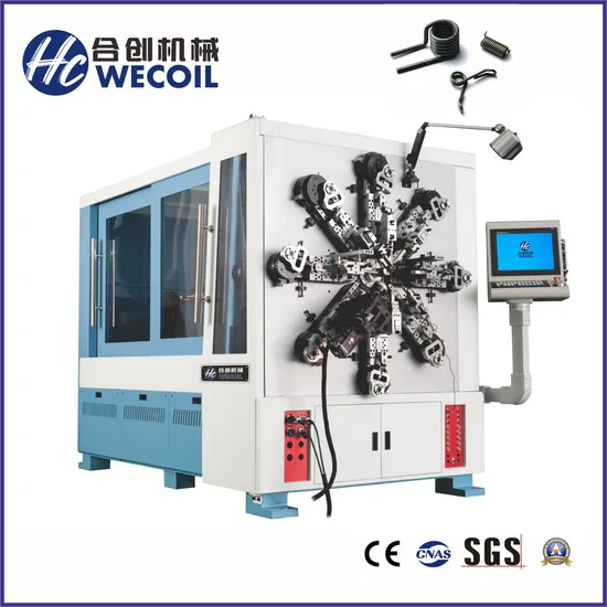 WECOIL HCT-1245WZ 14 Axis Camless Car Seat Spring Making Machine with Robot Hand