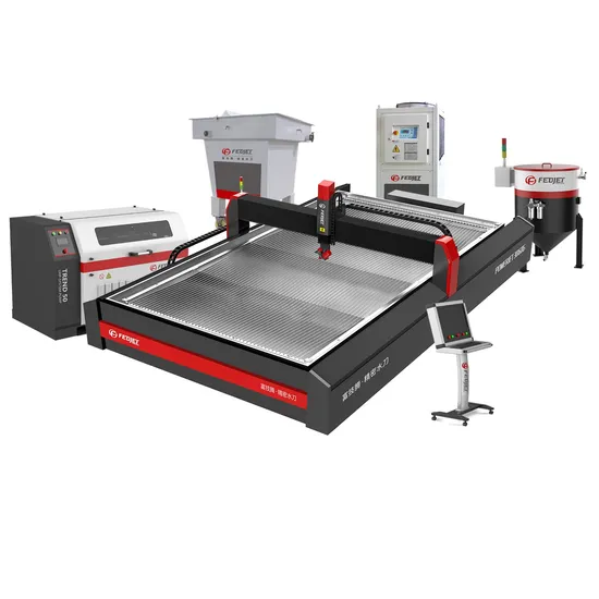 Fedjet Automatic 45 Degree Circular Water Jet Aluminum Cutting Machine