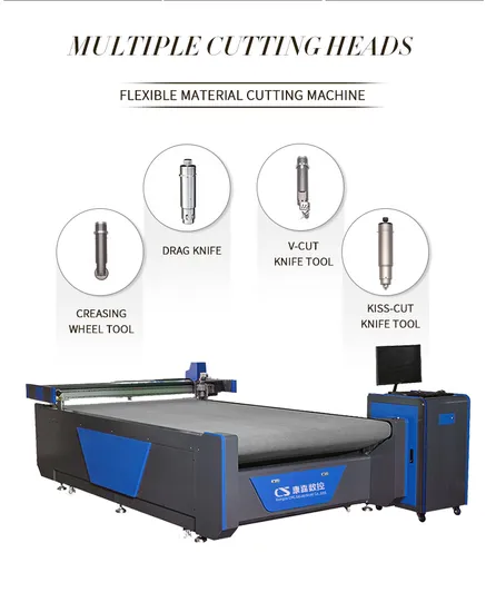 Automatic Hot Sale Oscillating Knife Sofa Fabric Sponge Cutting Machine with Fast Speed
