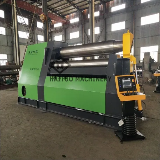High Performance CNC Metal Sheet Round Shape 4 Roller Roll Bending Machine